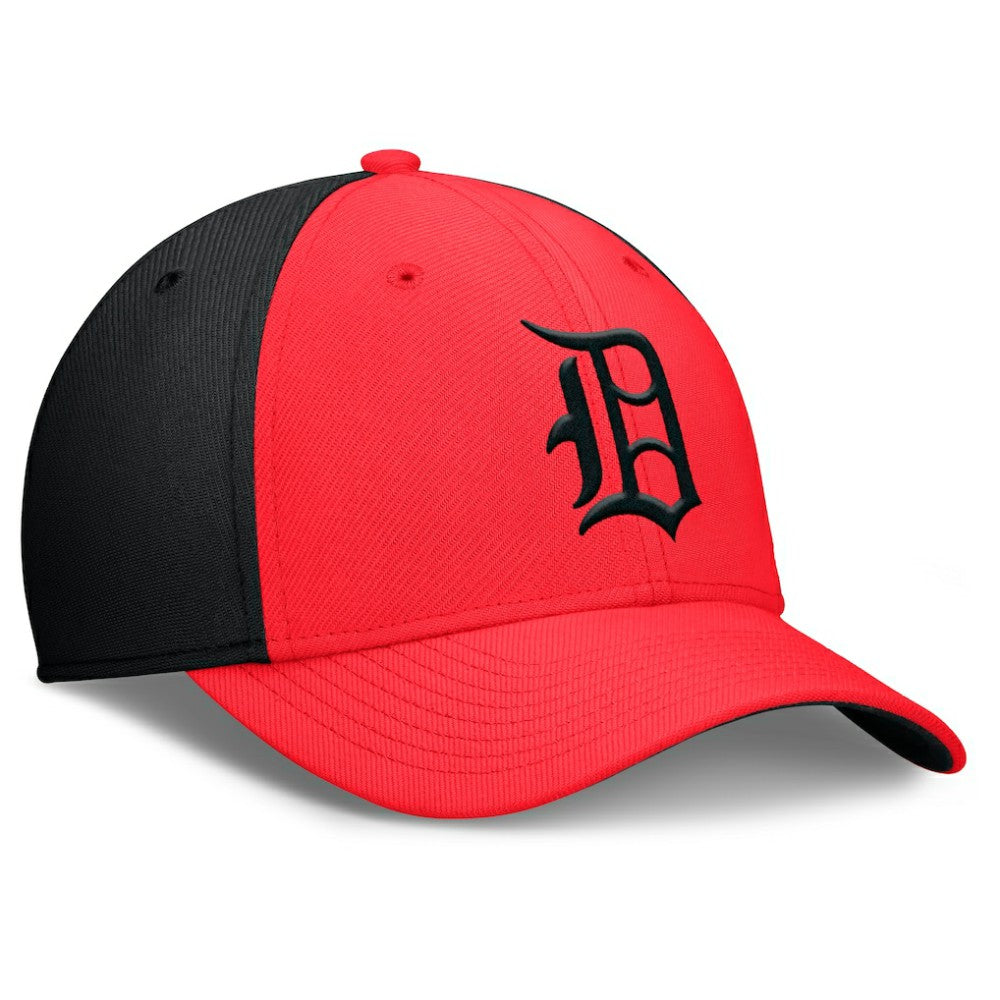 Detroit Tigers Nike Neon 90s Rise SwooshFlex Hat - Crimson/Black - Nike Discount