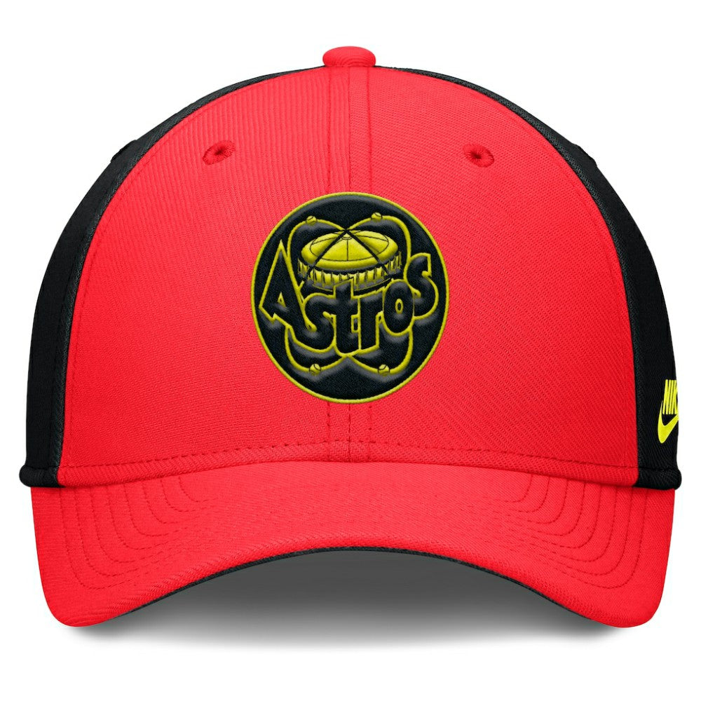 Houston Astros Nike Neon 90s Rise SwooshFlex Hat - Crimson/Black - Nike on Sale