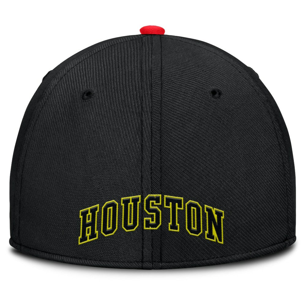 Houston Astros Nike Neon 90s Rise SwooshFlex Hat - Crimson/Black - Nike on Sale