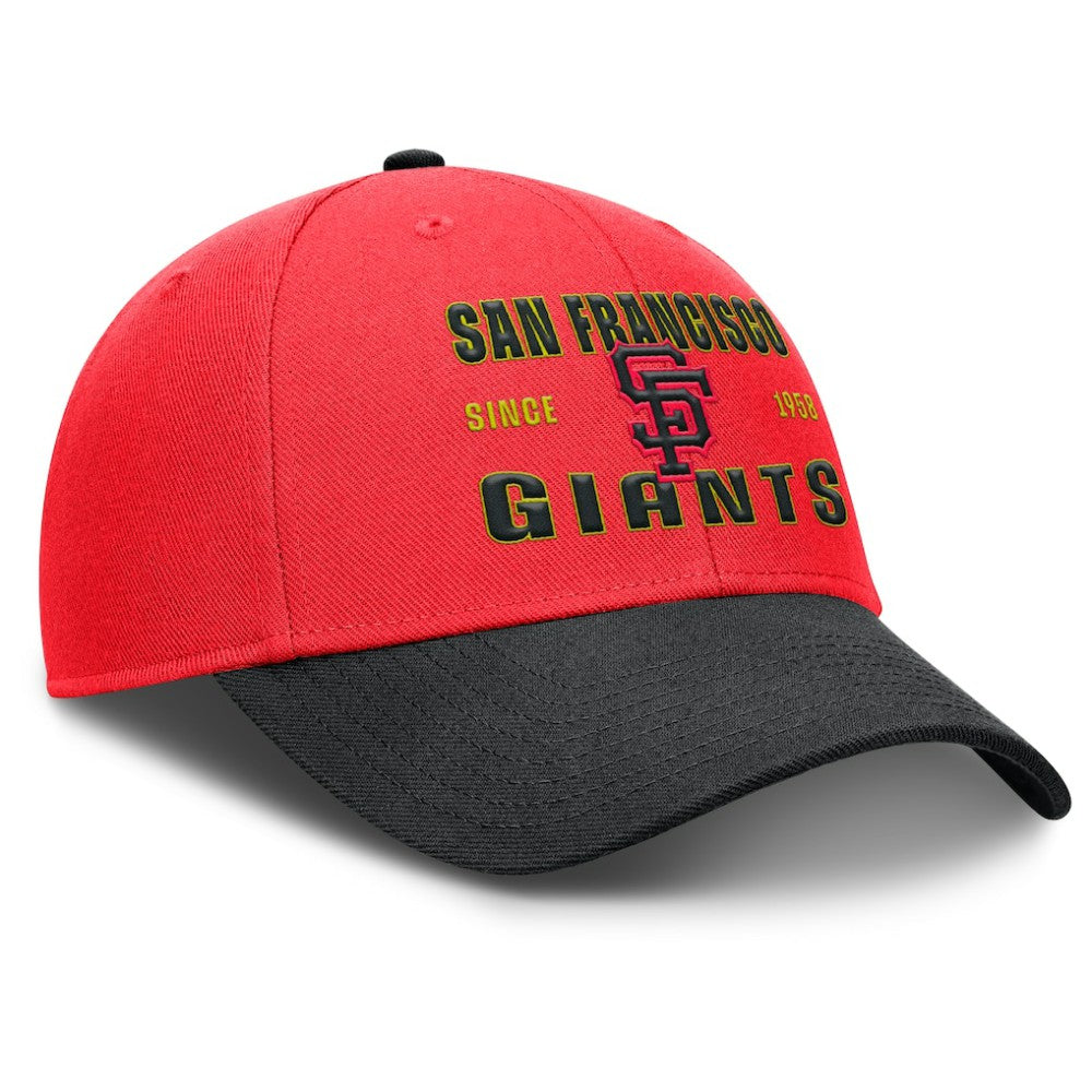 San Francisco Giants Nike Neon 90s Rise Adjustable Hat - Crimson/Black - Nike Online
