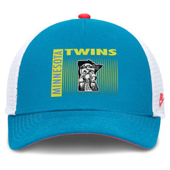 Minnesota Twins Nike Neon 90s Rise Structured Performance Adjustable Trucker Hat - Teal - Nike Lifestyle