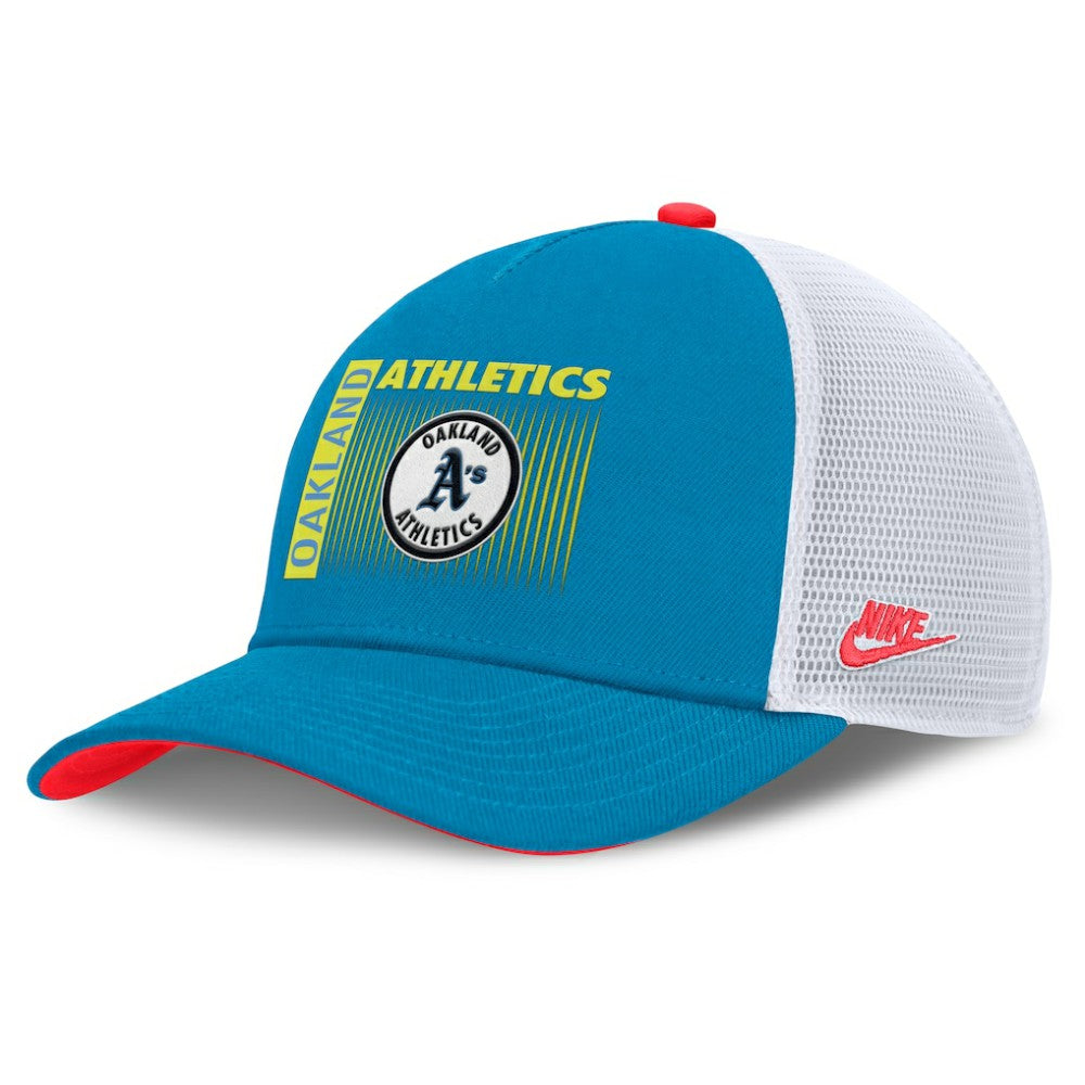 Athletics Nike Neon 90s Rise Structured Performance Adjustable Trucker Hat - Teal - Nike Discount