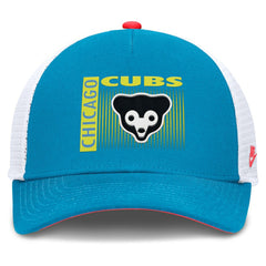 Chicago Cubs Nike Neon 90s Rise Structured Performance Adjustable Trucker Hat - Teal - Nike Sale