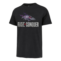 47 brand Baltimore Ravens '47 Rise and Conquer Franklin T-Shirt Black