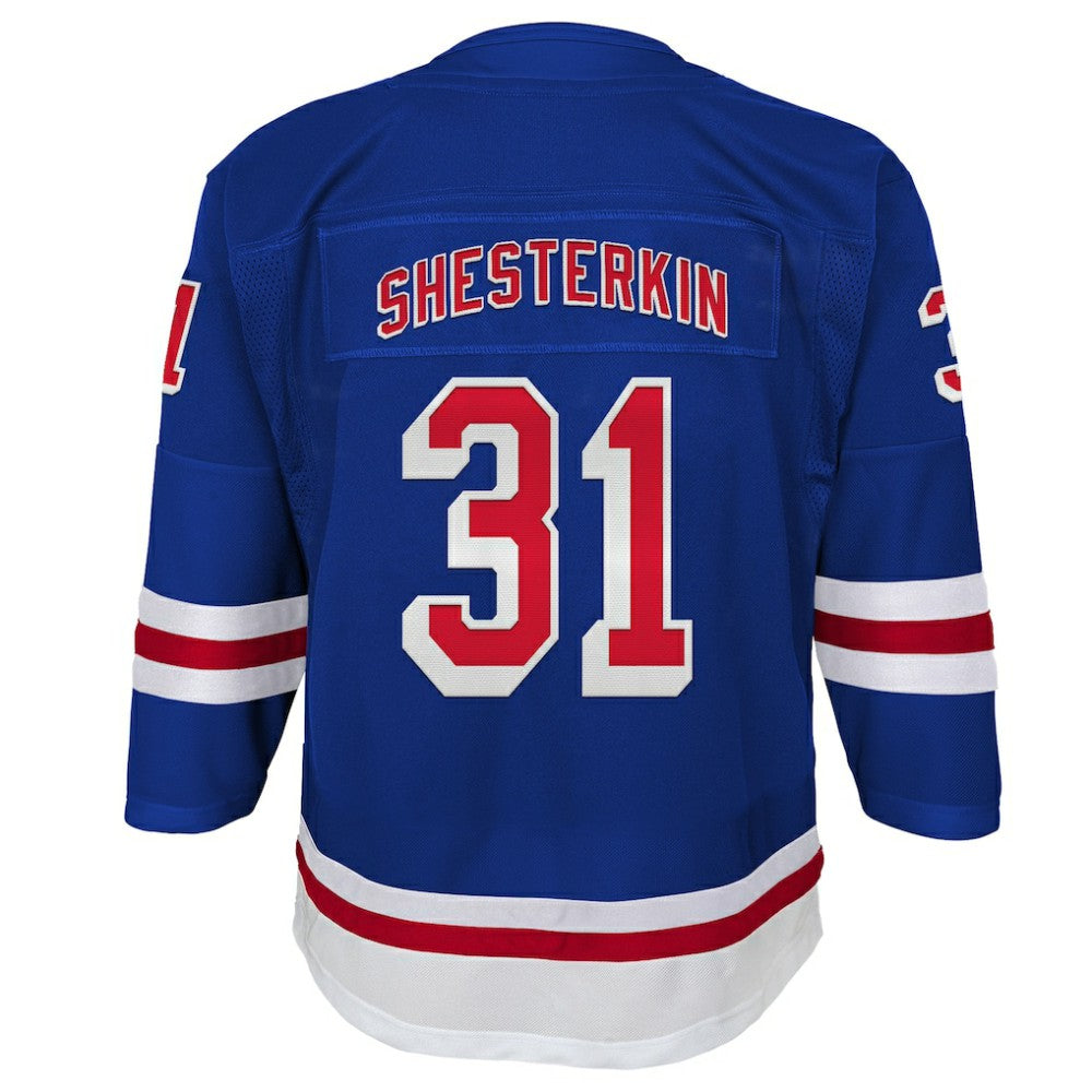 Igor Shesterkin New York Rangers Youth Home Premier Player Jersey - Blue - NHL 202439433