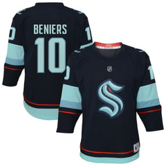 Matty Beniers Seattle Kraken Youth Alternate Replica Player Jersey - Navy - NHL 202439434