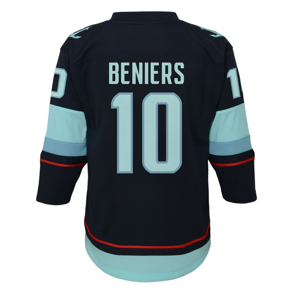Matty Beniers Seattle Kraken Youth Alternate Replica Player Jersey - Navy - NHL 202439434