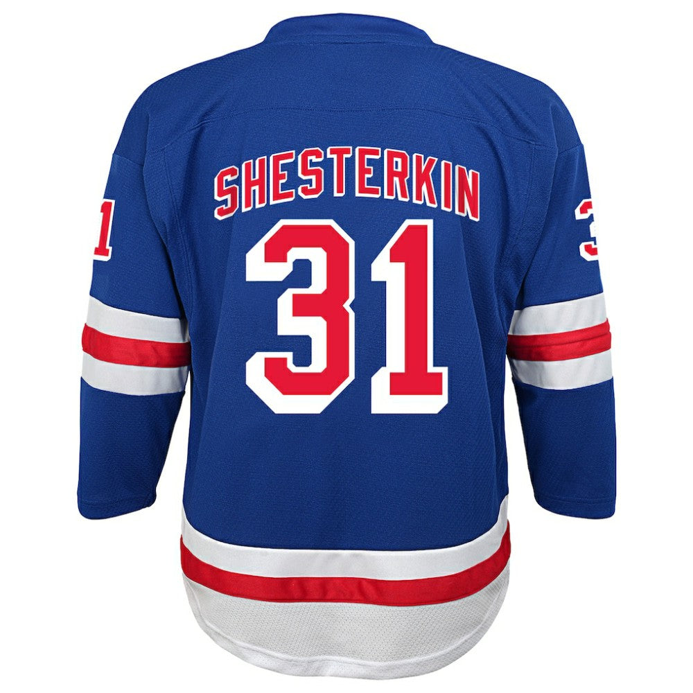 Igor Shesterkin New York Rangers Youth Home Replica Player Jersey - Blue - NHL 202439442