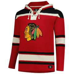 Chicago Blackhawks '47 Big & Tall Superior Lacer Fleece Pullover Hoodie - Red - NHL 202439541