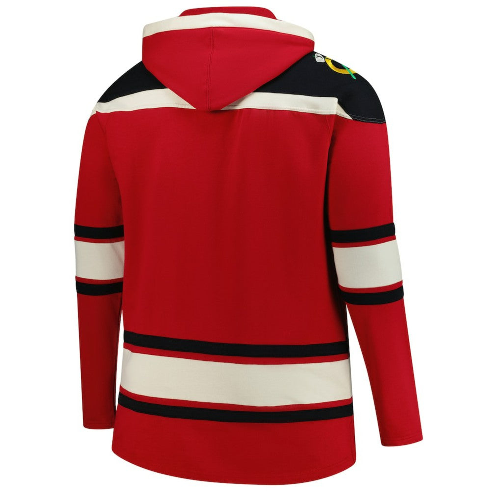 Chicago Blackhawks '47 Big & Tall Superior Lacer Fleece Pullover Hoodie - Red - NHL 202439541