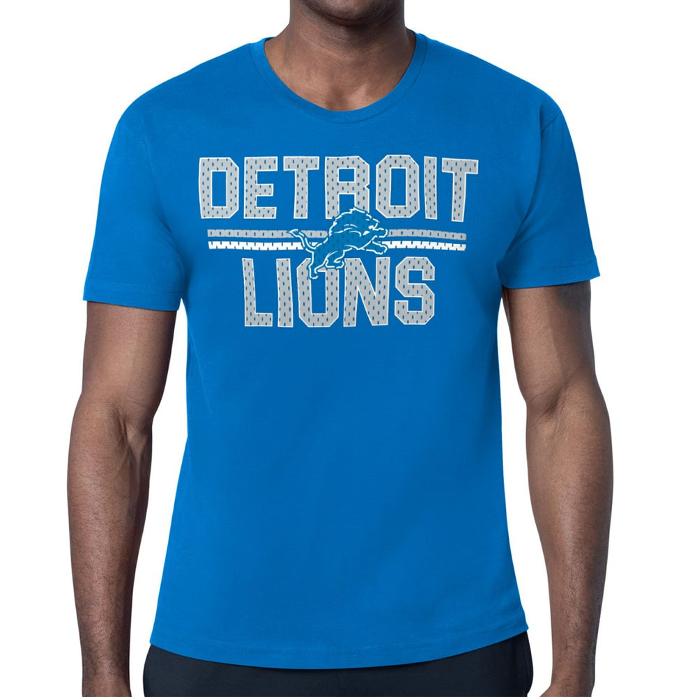 Detroit Lions Starter Retro Team Logo T-Shirt  Blue