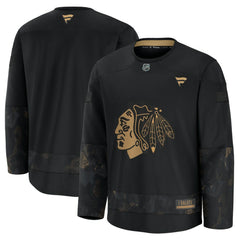 Chicago Blackhawks Fanatics 2024 Military Appreciation Practice Jersey - Black - NHL 202439738