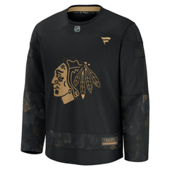 Chicago Blackhawks Fanatics 2024 Military Appreciation Practice Jersey - Black - NHL 202439738