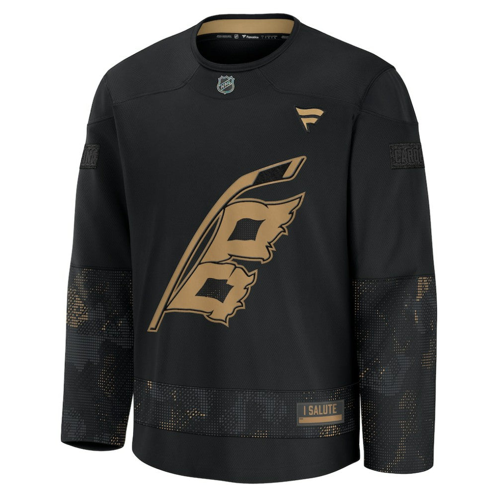 Carolina Hurricanes Fanatics 2024 Military Appreciation Practice Jersey - Black - NHL 202439739