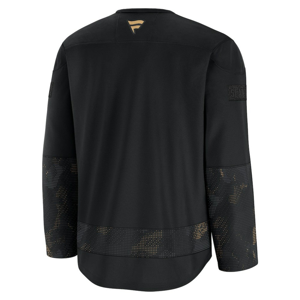 Seattle Kraken Fanatics 2024 Military Appreciation Practice Jersey - Black - NHL 202439742