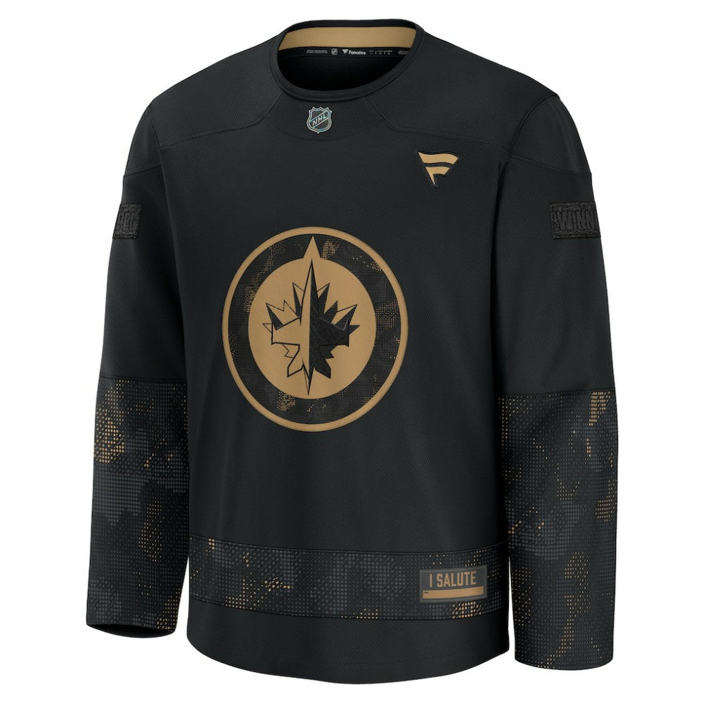 Winnipeg Jets Fanatics 2024 Military Appreciation Practice Jersey - Black - NHL 202439753