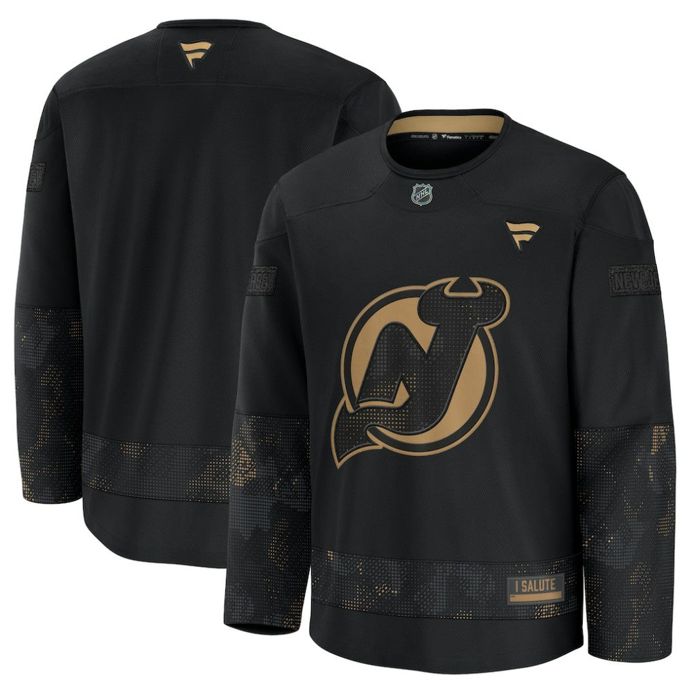 New Jersey Devils Fanatics 2024 Military Appreciation Practice Jersey - Black - NHL 202439757