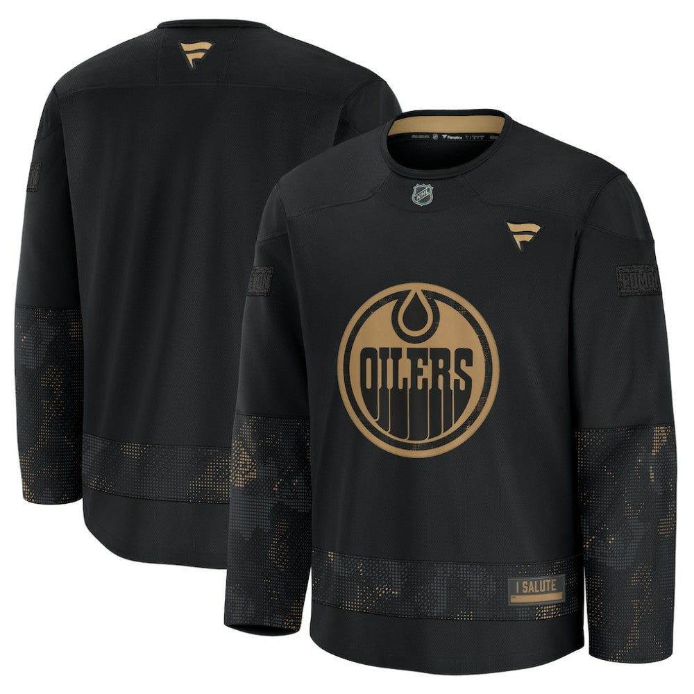 Edmonton Oilers Fanatics 2024 Military Appreciation Practice Jersey - Black - NHL 202439760