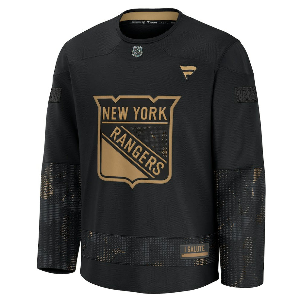 New York Rangers Fanatics 2024 Military Appreciation Practice Jersey - Black - NHL 202439761