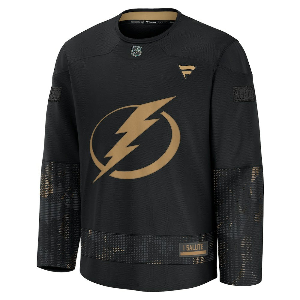 Tampa Bay Lightning Fanatics 2024 Military Appreciation Practice Jersey - Black - NHL 202439762