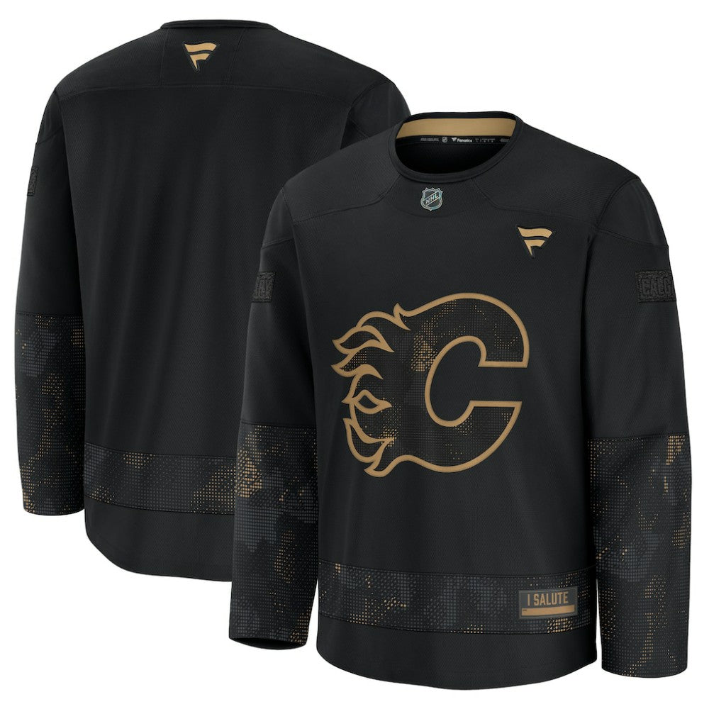 Calgary Flames Fanatics 2024 Military Appreciation Practice Jersey - Black - NHL 202439766