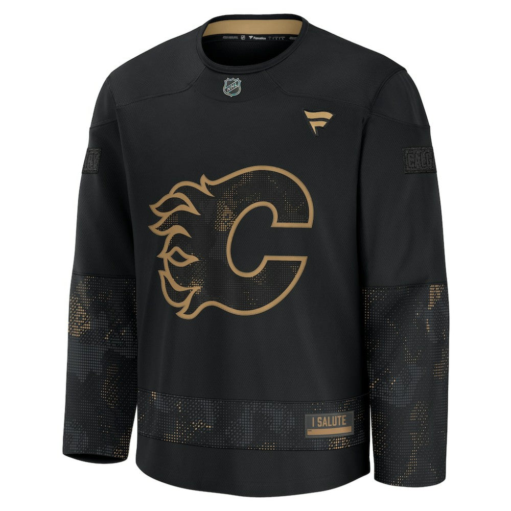 Calgary Flames Fanatics 2024 Military Appreciation Practice Jersey - Black - NHL 202439766