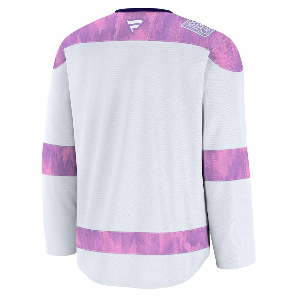 Nashville Predators Fanatics 2024 Hockey Fights Cancer Practice Jersey - White - NHL 202439773