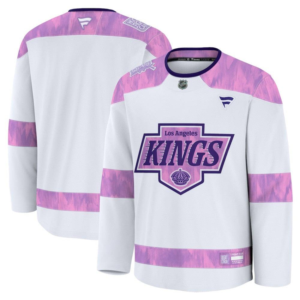 Los Angeles Kings Fanatics 2024 Hockey Fights Cancer Practice Jersey - White - NHL 202439783