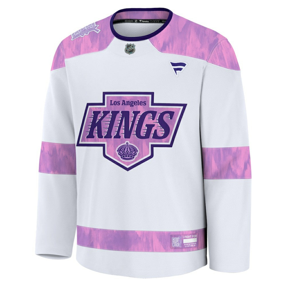 Los Angeles Kings Fanatics 2024 Hockey Fights Cancer Practice Jersey - White - NHL 202439783