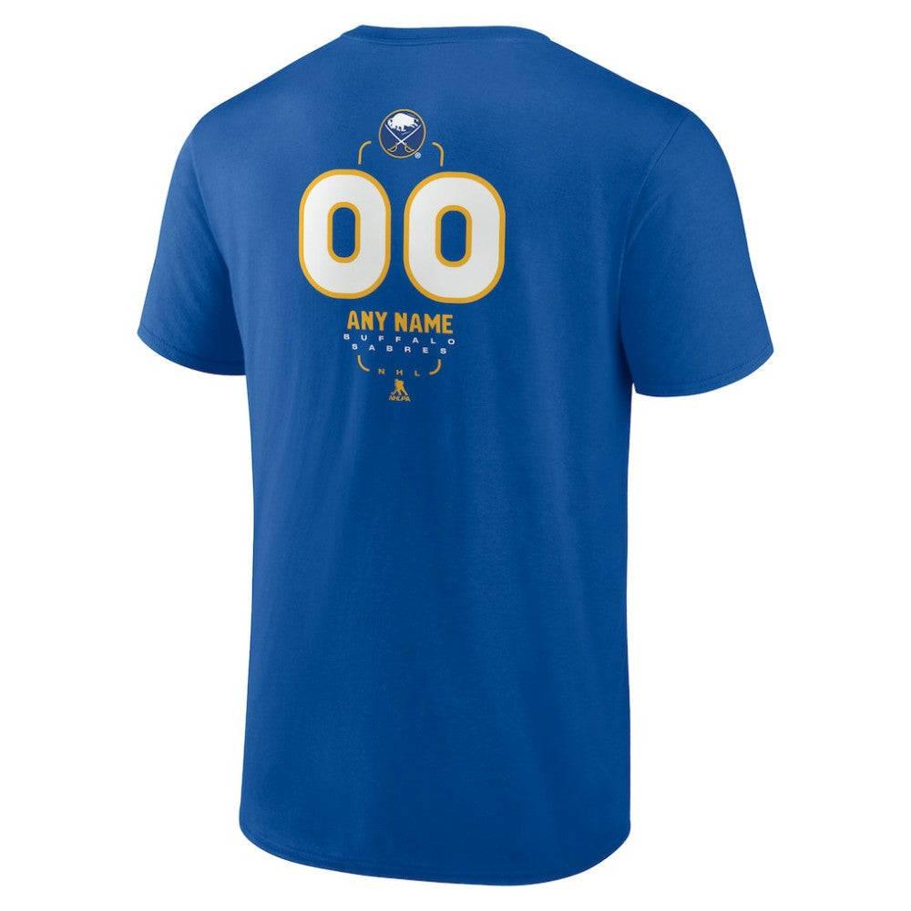 Buffalo Sabres Personalized Name & Number Midfielder T-Shirt - Royal - NHL 202441139