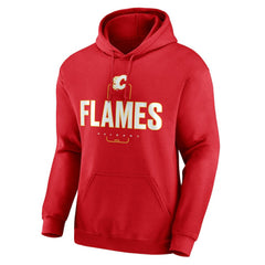 Calgary Flames Personalized Name & Number Midfielder Pullover Hoodie - Red - NHL 202441143