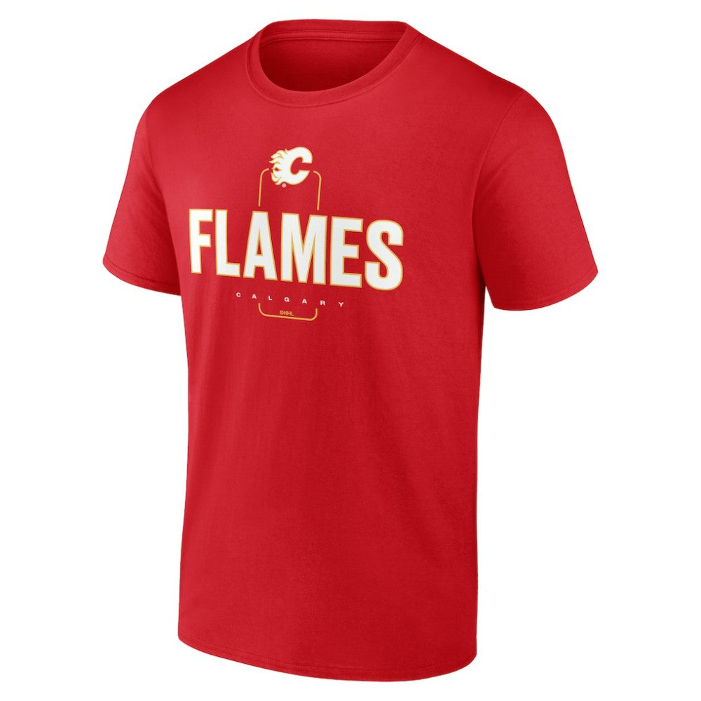 Calgary Flames Personalized Name & Number Midfielder T-Shirt - Red - NHL 202441144
