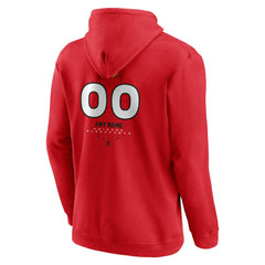 Chicago Blackhawks Personalized Name & Number Midfielder Pullover Hoodie - Red - NHL 202441153