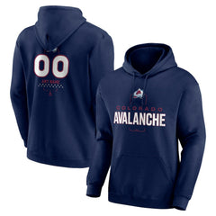 Colorado Avalanche Personalized Name & Number Midfielder Pullover Hoodie - Navy - NHL 202441158
