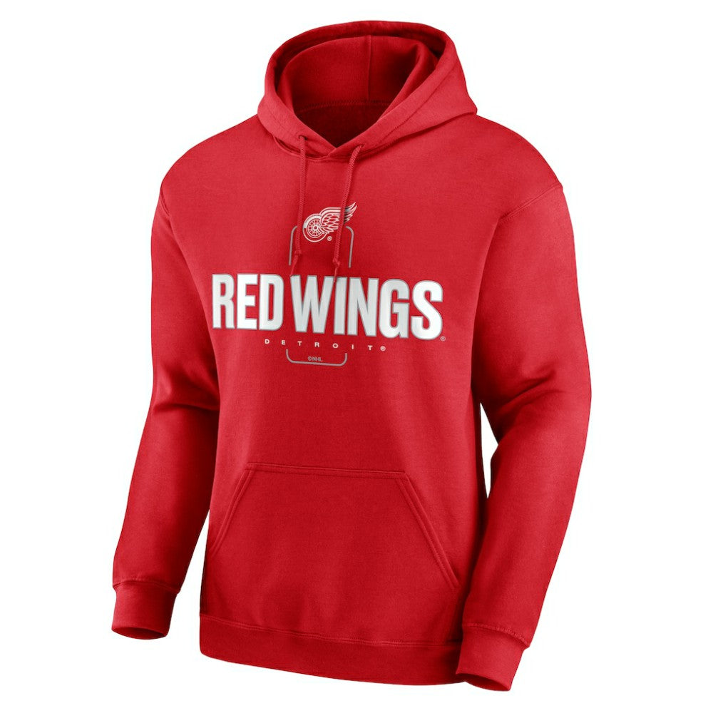 Detroit Red Wings Personalized Name & Number Midfielder Pullover Hoodie - Red - NHL 202441168