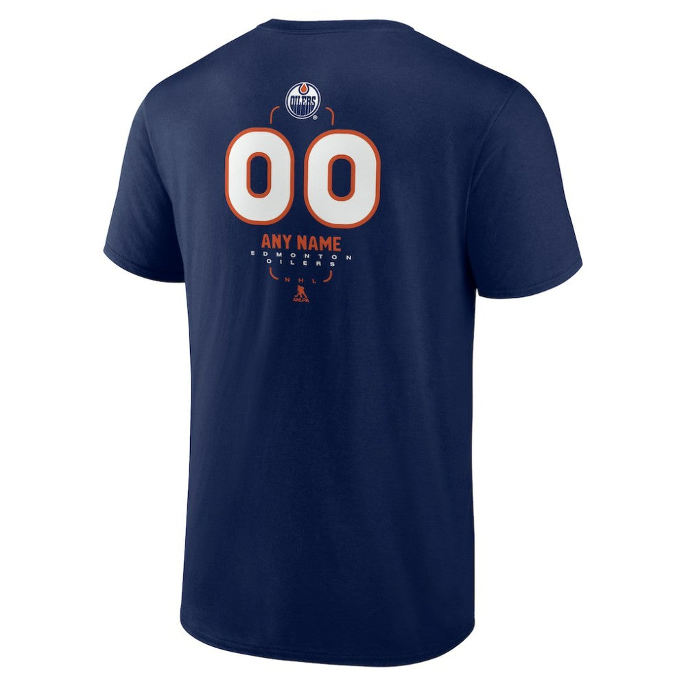 Edmonton Oilers Personalized Name & Number Midfielder T-Shirt - Navy - NHL 202441173
