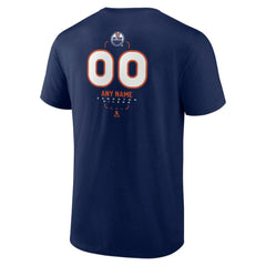 Edmonton Oilers Personalized Name & Number Midfielder T-Shirt - Navy - NHL 202441173
