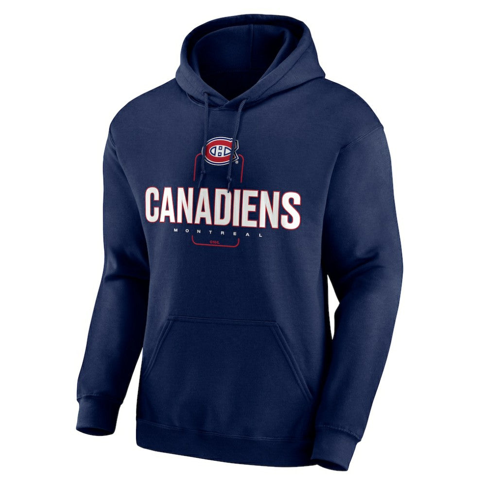 Montreal Canadiens Personalized Name & Number Midfielder Pullover Hoodie - Navy - NHL 202441182
