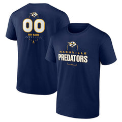 Nashville Predators Personalized Name & Number Midfielder T-Shirt - Navy - NHL 202441188