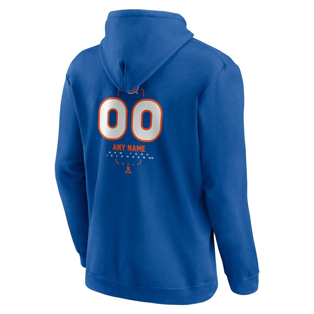 New York Islanders Personalized Name & Number Midfielder Pullover Hoodie - Royal - NHL 202441197