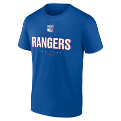New York Rangers Personalized Name & Number Midfielder T-Shirt - Blue - NHL 202441203