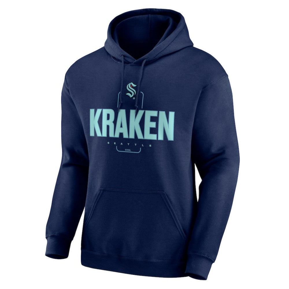 Seattle Kraken Personalized Name & Number Midfielder Pullover Hoodie - Deep Sea Blue - NHL 202441212