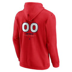 Washington Capitals Personalized Name & Number Midfielder Pullover Hoodie - Red - NHL 202441222
