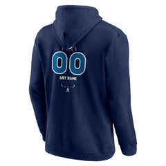 Winnipeg Jets Personalized Name & Number Midfielder Pullover Hoodie - Navy - NHL 202441227