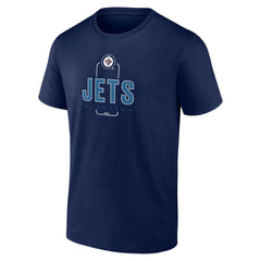 Winnipeg Jets Personalized Name & Number Midfielder T-Shirt - Navy - NHL 202441228