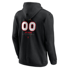 Chicago Blackhawks Personalized Name & Number Midfielder Pullover Hoodie - Black - NHL 202441346