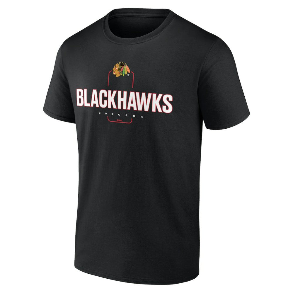 Chicago Blackhawks Personalized Name & Number Midfielder T-Shirt - Black - NHL 202441347