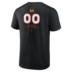 Chicago Blackhawks Personalized Name & Number Midfielder T-Shirt - Black - NHL 202441347
