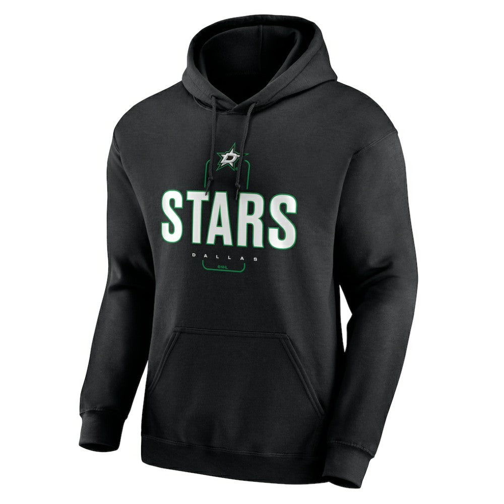 Dallas Stars Personalized Name & Number Midfielder Pullover Hoodie - Black - NHL 202441351
