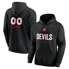 New Jersey Devils Personalized Name & Number Midfielder Pullover Hoodie - Black - NHL 202441361